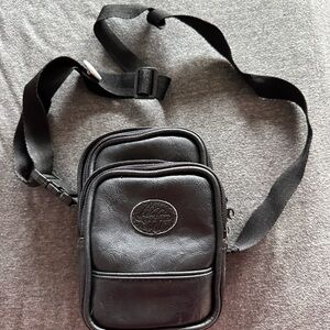 Black Leather Crossbody Bag